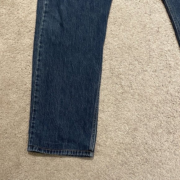 Levis 502 Jeans Men 40x30 (Tag: 40X34) Tapered Leg Regular Fit Denim Pants Blue - Picture 5 of 15